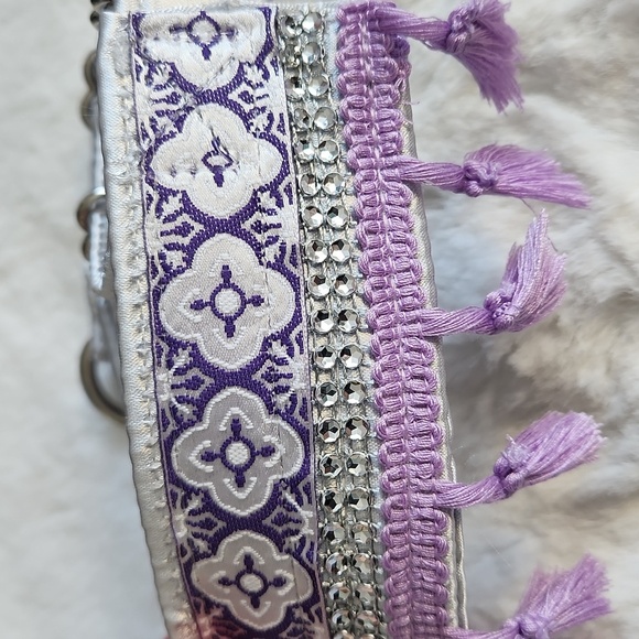 New Martinigale Collar with rhinestone and tassles!! - Picture 3 of 8